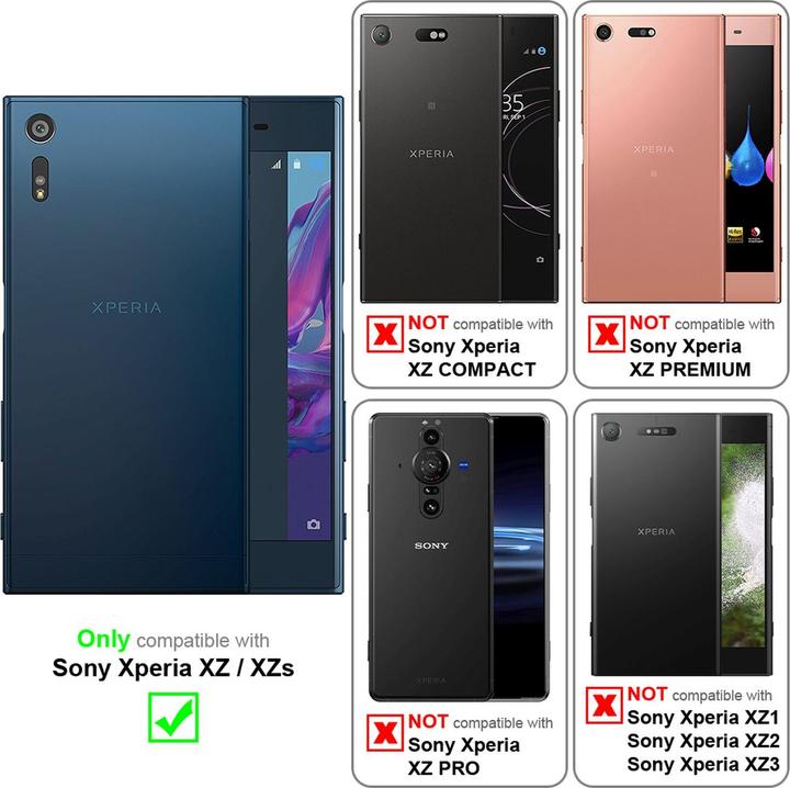 Actual product image Cadorabo TPU Matt Metallic Cover (Sony Xperia XZ)