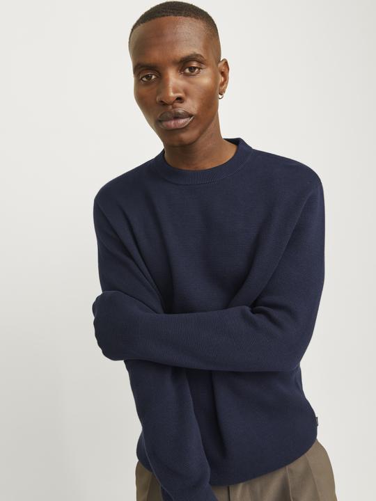 Produktbild Jack & Jones Einfarbig Strickpullover mit Rundhals Strickpullover mit Rundhals (M)