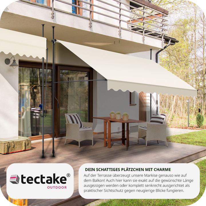 Immagine prodotto tectake Tenda a morsetto con manovella, altezza regolabile (3.50 m)