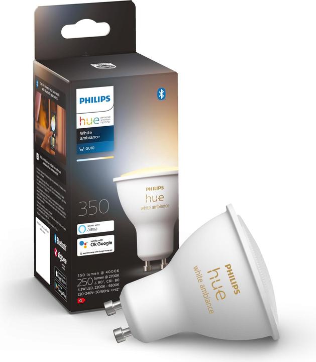 Image du produit Philips Hue White Ambiance BT (GU10, 5 W, 350 lm, 1 x, G)