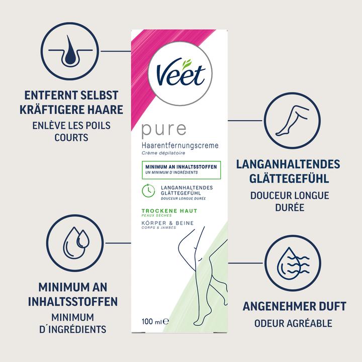 Actual product image Veet Hair Removal Cream (100 ml, 1 x, 132 g)