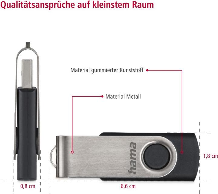 Produktbild Hama Rotate (16 GB, USB-A, USB 2.0)