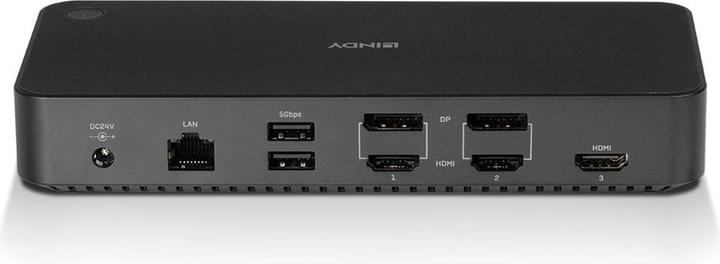 Image du produit Lindy Station d'accueil USB 3.2 type C&A Hybrid Laptop DP,HDMI (USB-C, 3 Ports)