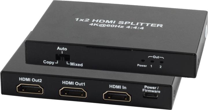 Produktbild Shiverpeaks SHVP SP05-10001 HDMI Splitter 4K/2K 60 Hz HDR 2,50cm (1") 2out