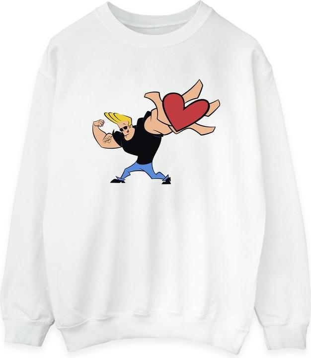 Johnny Bravo Heart Present Sweatshirt (S)