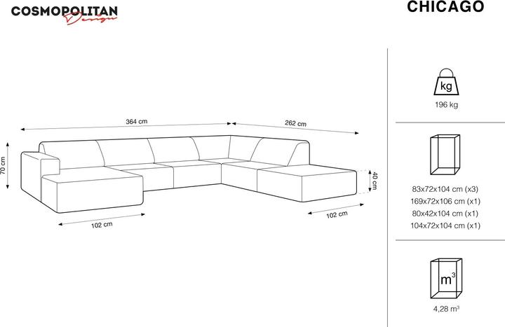 Produktbild Cosmopolitan Design Chicago (Wohnlandschaft)