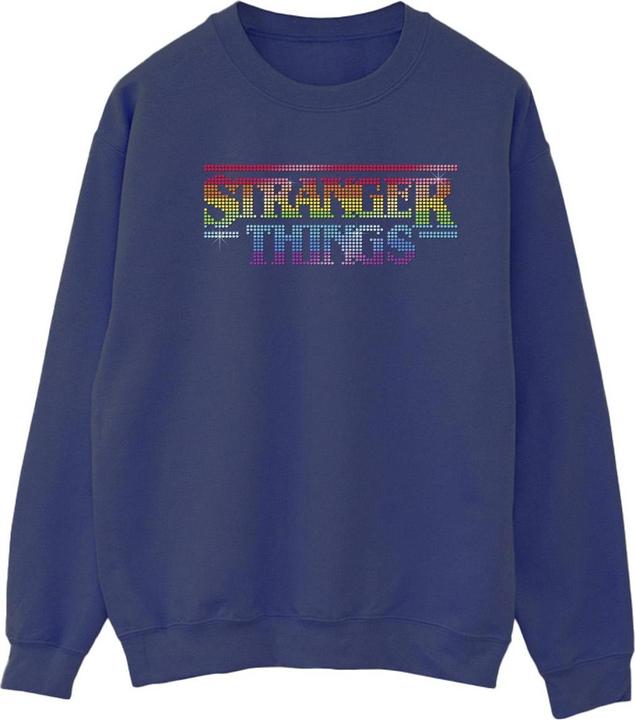 Netflix Stranger Things Rainbow Dot Logo Sweatshirt (L)