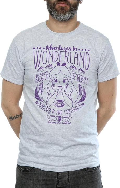 Immagine prodotto Disney Alice In Wonderland Adventures In Wonderland Maglietta Uomo (3XL)