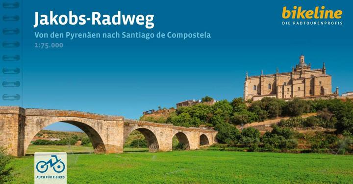 Actual product image bikeline Radtourenbuch Jakobs-Radweg (German, Esterbauer publishing house, 2023)