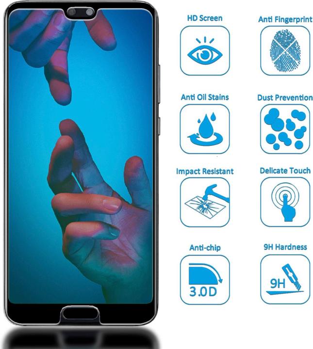 Actual product image Nalia protective glass (1 Piece, Huawei P20 Pro)