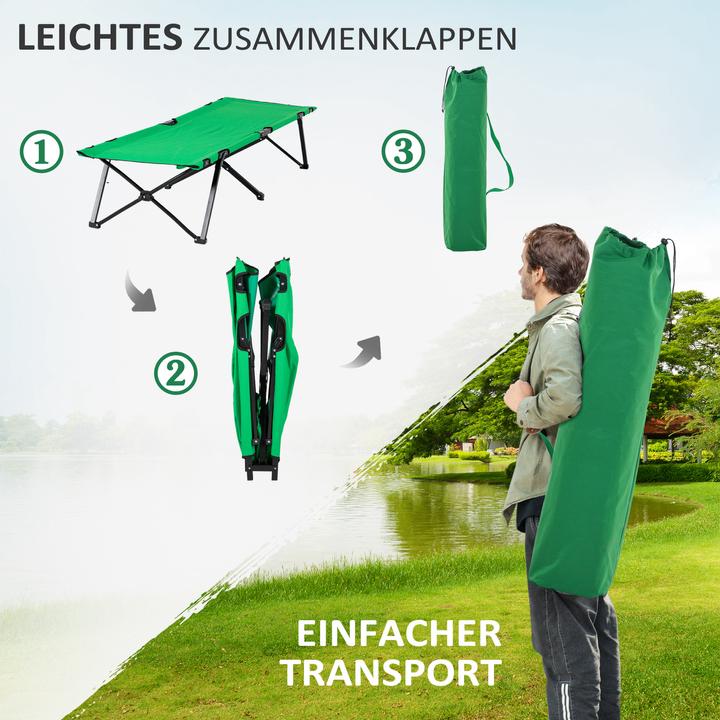 Produktbild Outsunny Campingbett mit seitlicher Tasche