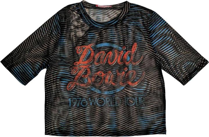 David Bowie 1984 World Tour Kurzes Top