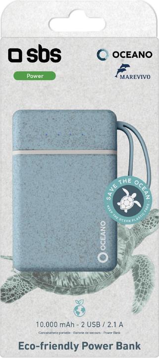 Produktbild SBS TEOCNBB10000B Akkuladegerät Blau Lithium-Ion (Li-Ion) 10000 mAh (10000 mAh, 37 Wh)