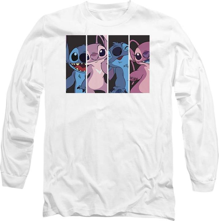 Actual product image Lilo & Stitch Unisex Adult Stitch Angel Boxes T-Shirt (S)