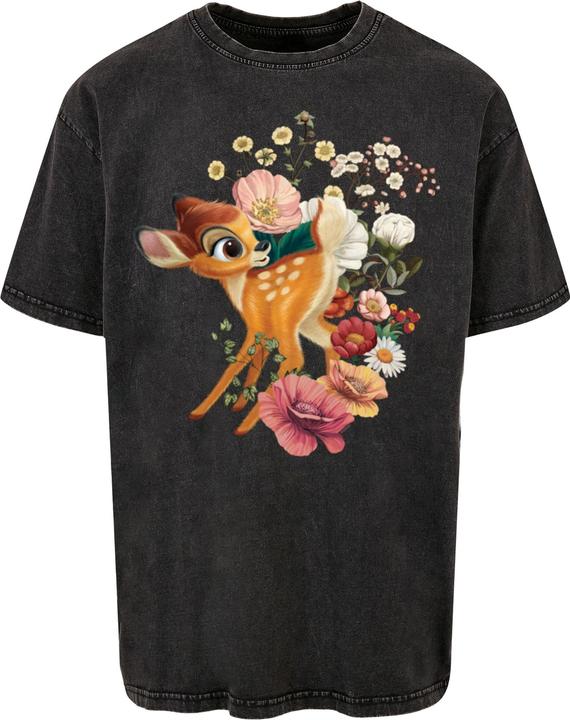 Absolute Cult Disney - Bambi Meadow Acid Washed Oversize Tee - 116259 (M)