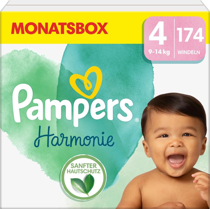Actual product image Pampers Harmonie (Size 4, Monthly box, 174 Piece)