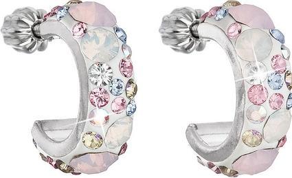 Image du produit Evolution Group Boucles d'oreilles stylées avec cristaux 31118.3 Magic Rose (L)