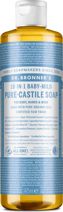 Dr. Bronner's Pure Castile Liquid Soap Baby Mild 475 ml (475 ml)