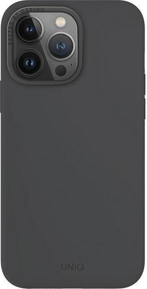 Uniq étui Lino Hue iPhone 15 Pro Max 6.7" Magclick Charging szary/gris charcoal (Apple iPhone 15 Pro Max)