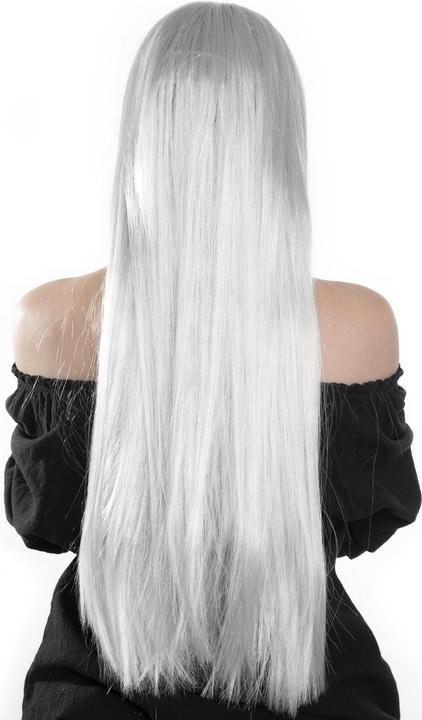 Actual product image Maskworld Extralange Perücke weiss - Kostüm Faschingsperücke