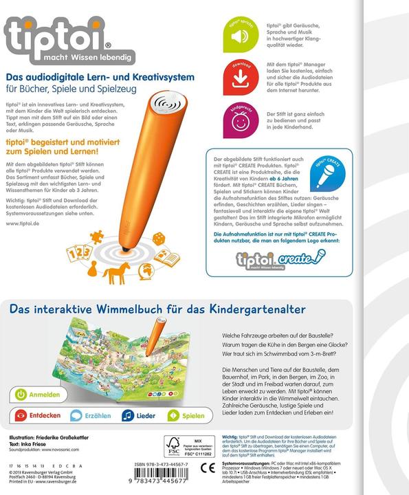 Produktbild tiptoi Mein grosses Wimmelbuch (Deutsch, Inka Friese)