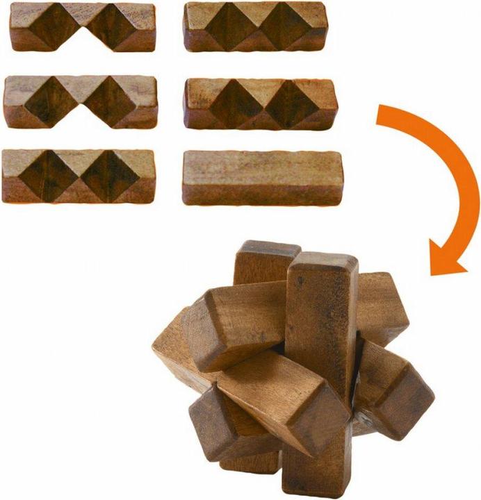 Actual product image Djeco Woodix (German, French, Italian, English)
