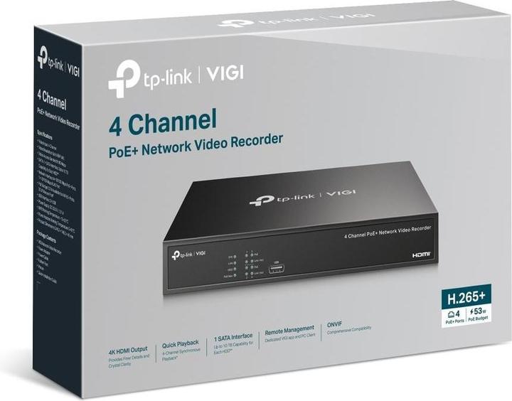 Produktbild TP-Link VIGI NVR1004H-4P (Netzwerk Videorecorder (NVR))