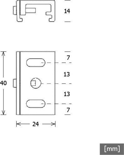 Actual product image LTS ST-A S/S-9000-131 Surface-mounted busbar Mounting bracket white 660305