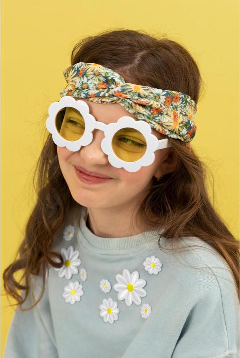 Image du produit Partydeco Lunettes de fête Pâquerette 13 x 6 x 13 cm, Blanc
