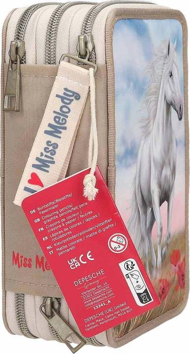 Actual product image Depesche Miss Melody 3-Fach Federtasche Poppy Sand