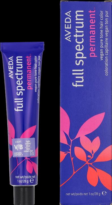 Actual product image Aveda Permanent Hair Colour Light V/B Pure Tone Creme 1oz 28g (Light Violet Blue)