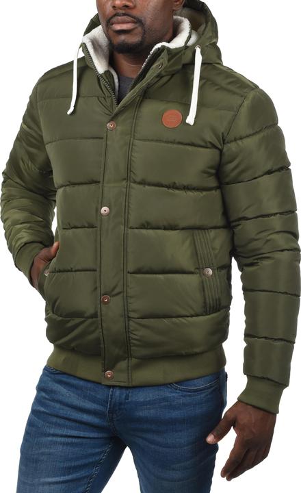 Actual product image Blend Frederico Men's Winter Jacket Outdoor Jacket With Teddy Fleece With Hood (XL)