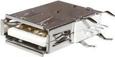 Actual product image Eneroid USB socket, USB-A, 90°, vertical, print mounting