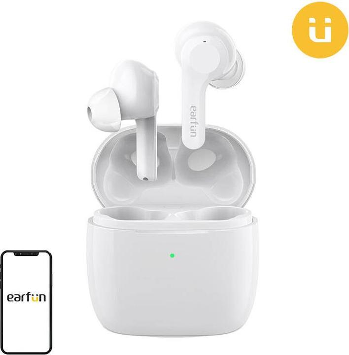 Produktbild EarFun Air TWS earphones (white) (ANC, 35 h, Kabellos)