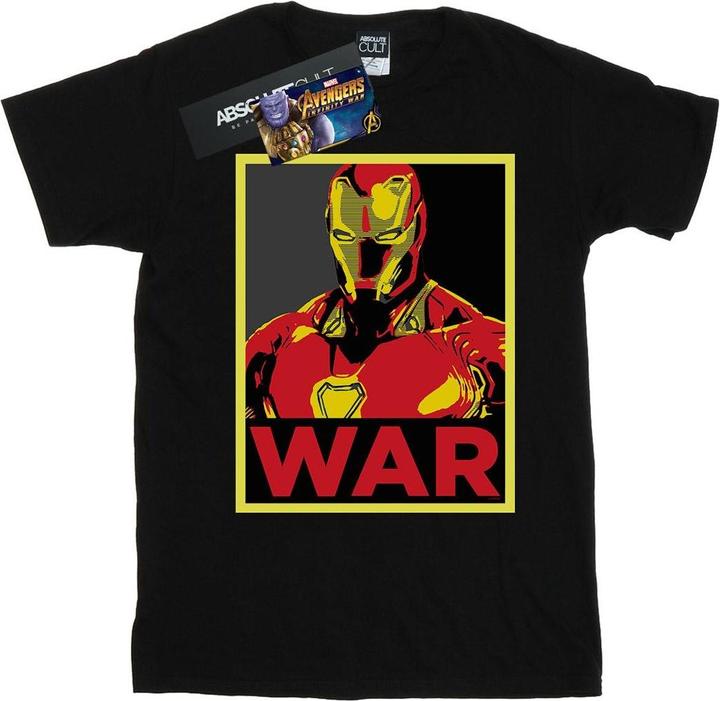 Actual product image Mens Avengers Infinity War Iron Man War T-Shirt (XXL)