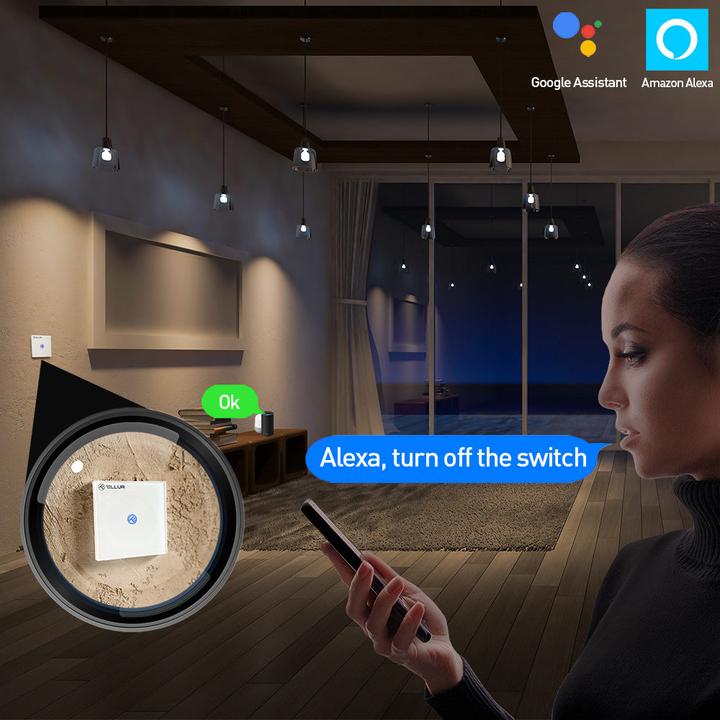 Produktbild Tellur Smart WiFi switch, SS1N 1 port 1800W 10A