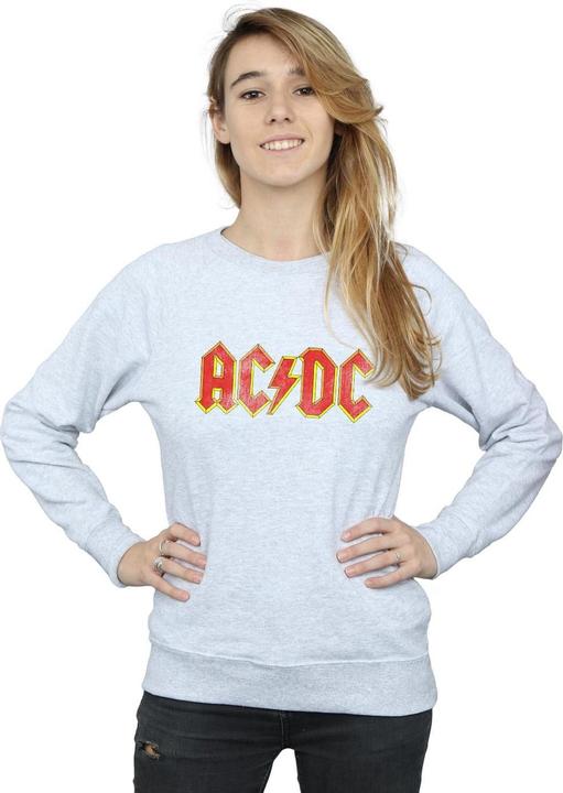 Image du produit AC/DC Sweatshirt en laine chinée à logo en relief Femmes/Ladies (XL)