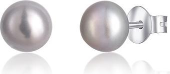 JVD Silver pearl earrings SVLE0545XD2P60 - Diameter: 0.6 cm