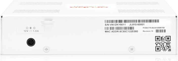 Immagine prodotto HPE Switch InstantOn (IOn) 1830-8G, 8 porte, 8 porte RJ45 1G, alimentazione esterna inclusa (8 Porti)