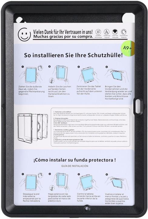 Actual product image JT Berlin Rugged Kickstand & Handstrap Case (Galaxy Tab A9+)
