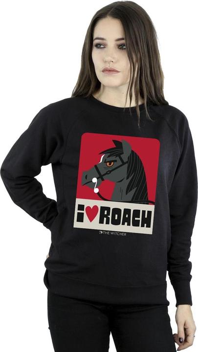 Actual product image Netflix Womens/Ladies The Witcher I Heart Roach Sweatshirt (M)