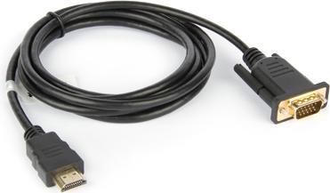 Image du produit Hamlet XVCHDM-VGA180 Câble vidéo et adaptateur 1,8 m HDMI Type A (Standard) VGA (D-Sub) Noir (1.80 m, HDMI)