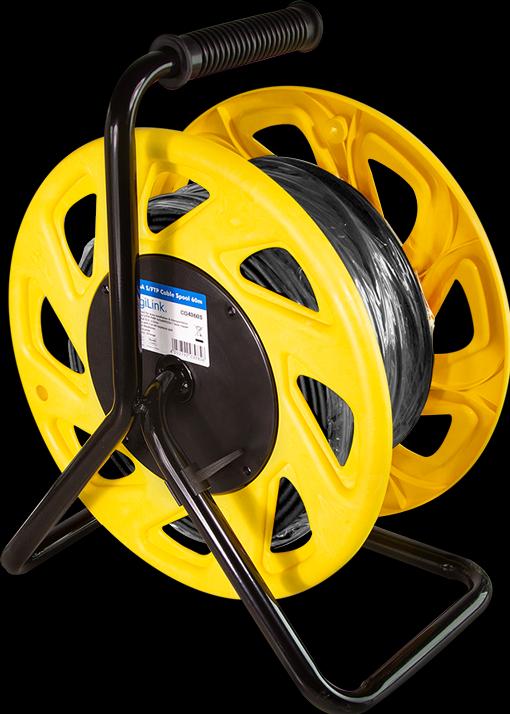 Produktbild LogiLink Mobile Kabeltrommel Cat.7 S/FTP, TPE, 60 m (S/FTP, CAT7, 60 m)