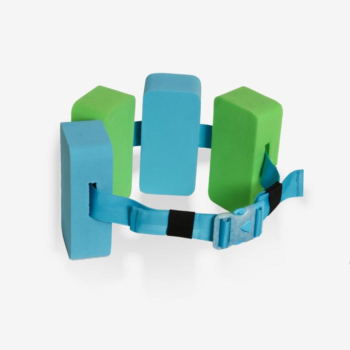 Immagine prodotto Nabaiji Cintura da nuoto 15-60 kg con galleggianti in schiuma verde blu