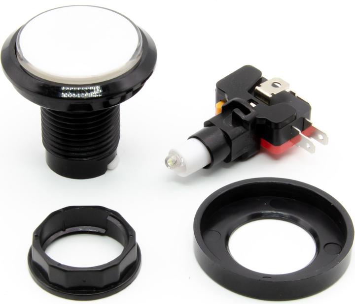 Image du produit Purecrea Bouton Arcade rétro-éclairé 45mm - Blanc