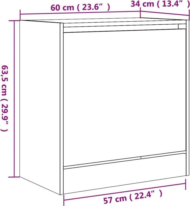 Image du produit VidaXL Nalani (60 x 34 x 63.5 cm)