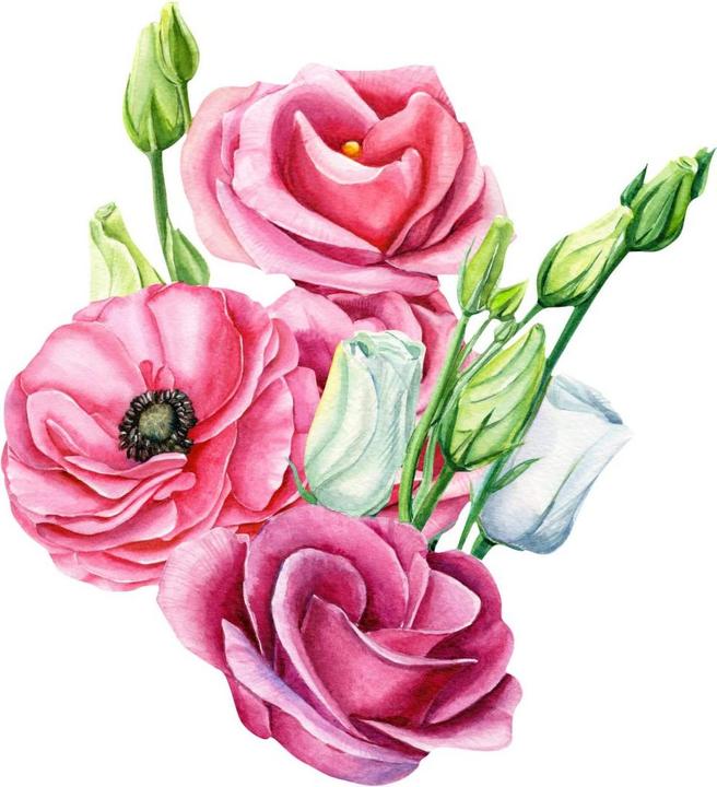 Immagine prodotto Trenddeko Composizione floreale rosa (55 x 60 cm)