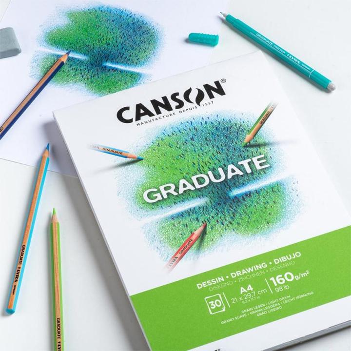 Image du produit Canson GRADUATE - Bloc de dessin (A5, Non contraignant)