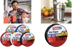 Actual product image tesa Electrical insulating tape, heat-resistant adhesive tape for insulating, repairing & bundling (19 mm)