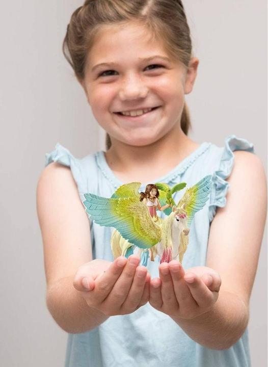 Actual product image Schleich Surah with glitter Pegasus